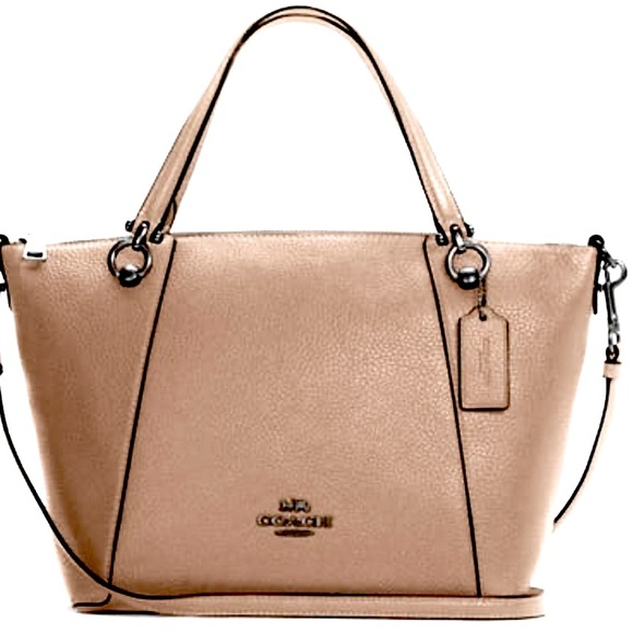Coach Taupe & Silver Tote/Satchel/Shoulder Bag NWT Stunning 🌸 - Picture 9 of 9